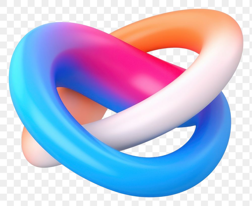 PNG Abstract pretzel circle shape. AI generated Image by rawpixel.