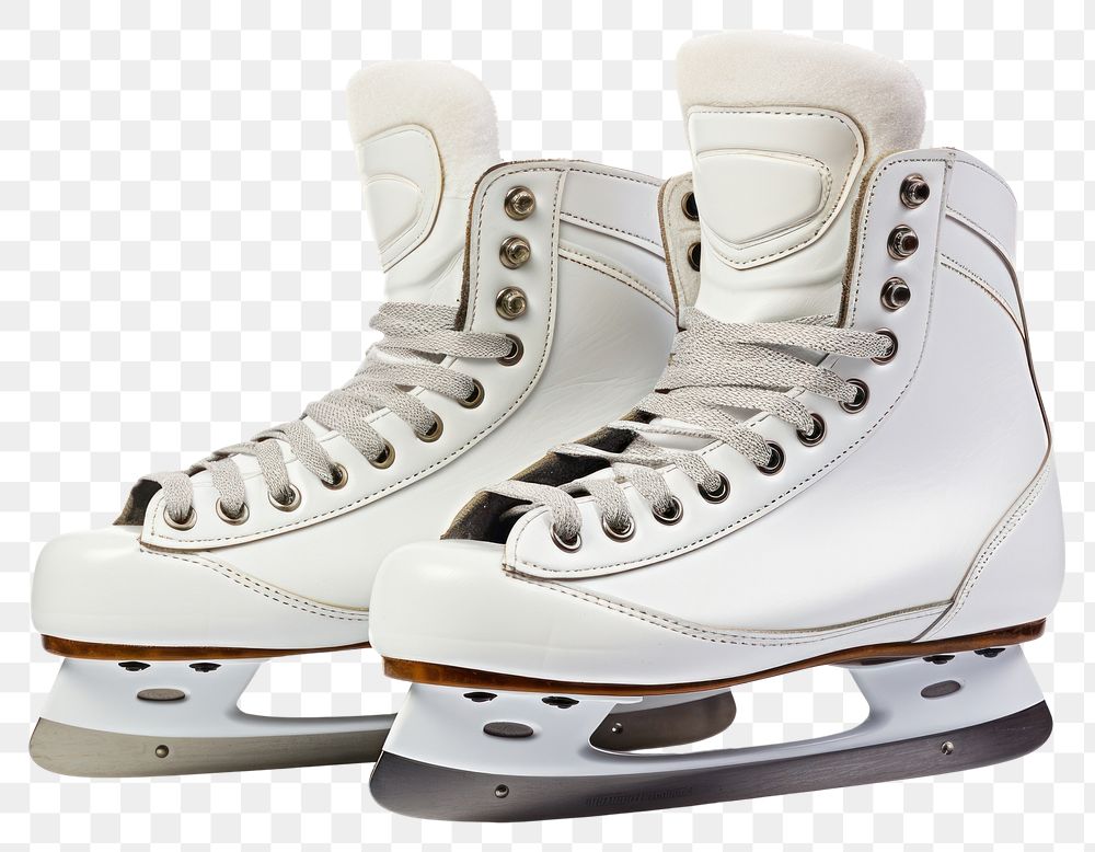 PNG  A skate with laces shoe footwear white. AI generated Image by rawpixel.