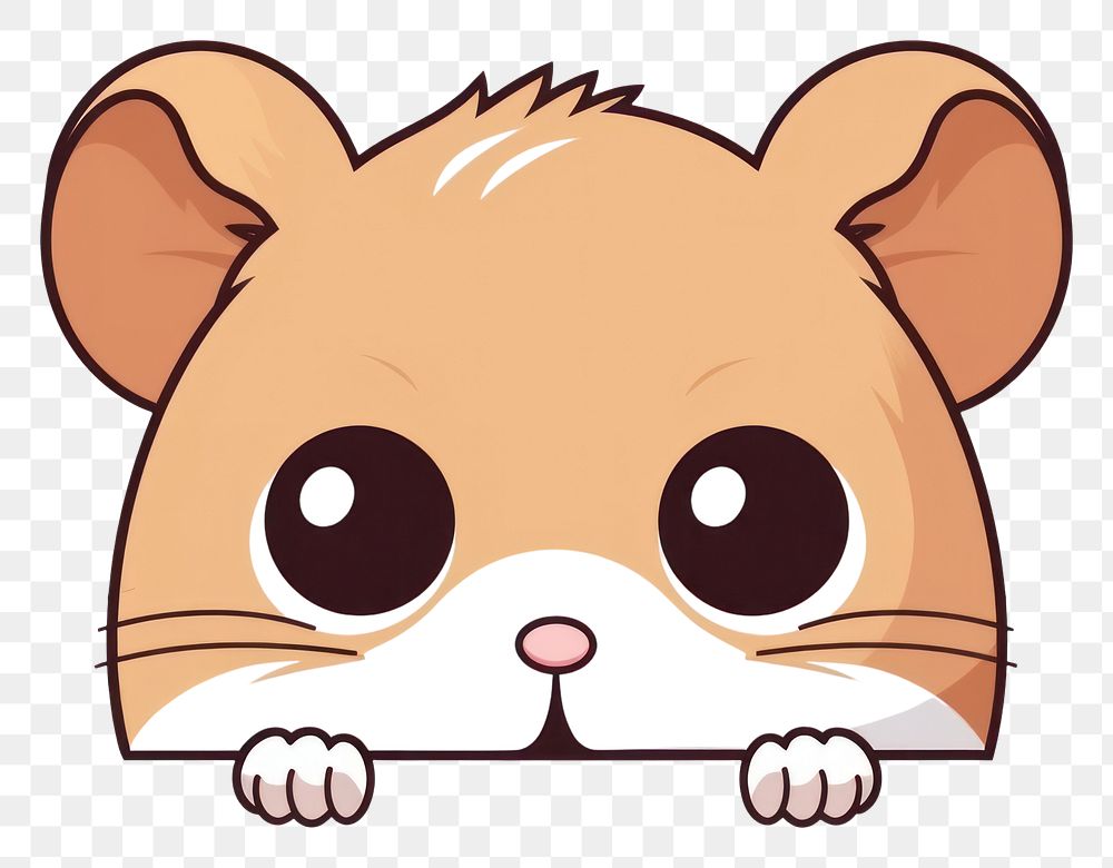 PNG Hamster cartoon mammal animal. AI generated Image by rawpixel.
