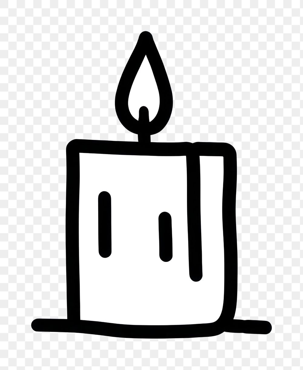 Minimal illustration of candle drawing sketch line. AI generated Image by rawpixel.