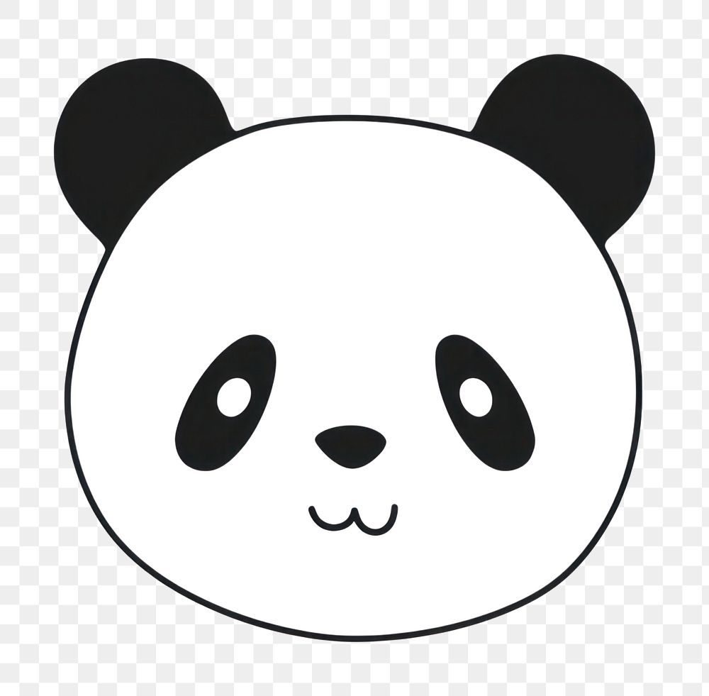 Minimal illustration panda drawing sketch | Premium PNG - rawpixel
