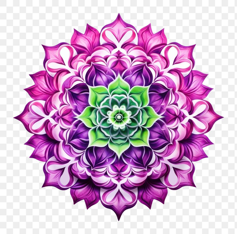 PNG Mandala purple pattern pink. AI generated Image by rawpixel.