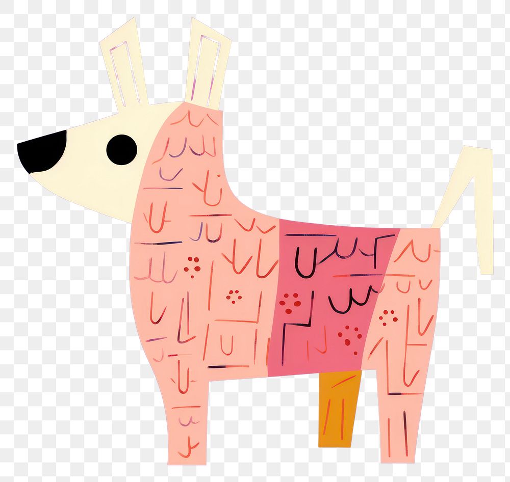 PNG Dog cartoon drawing animal. AI generated Image by rawpixel.