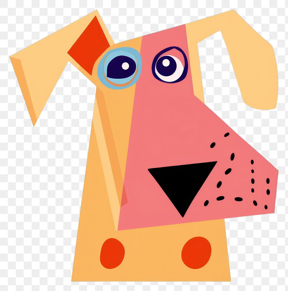 PNG Dog art cartoon representation. AI generated Image by rawpixel.