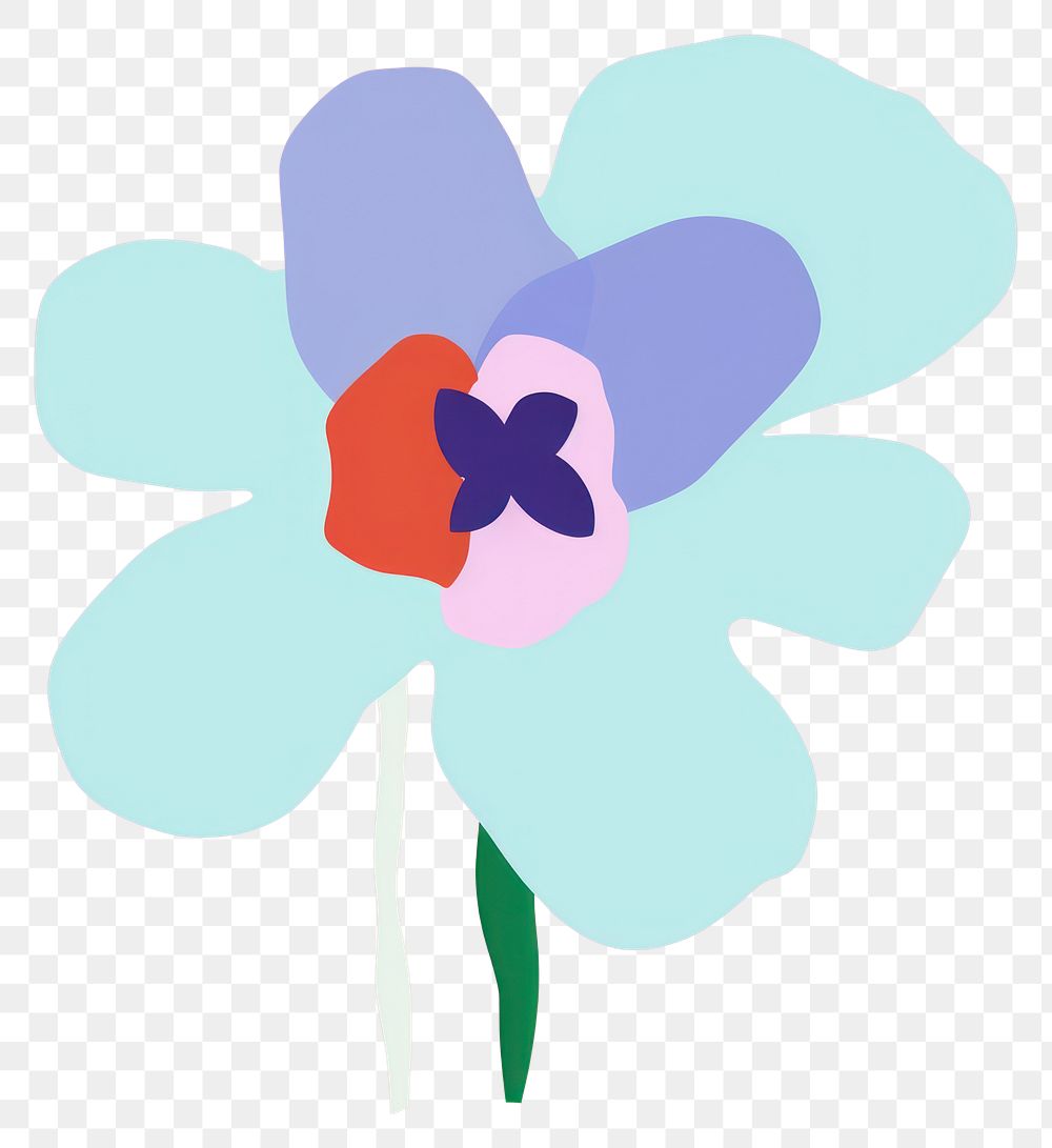 PNG Flower cartoon pattern drawing. AI generated Image by rawpixel.