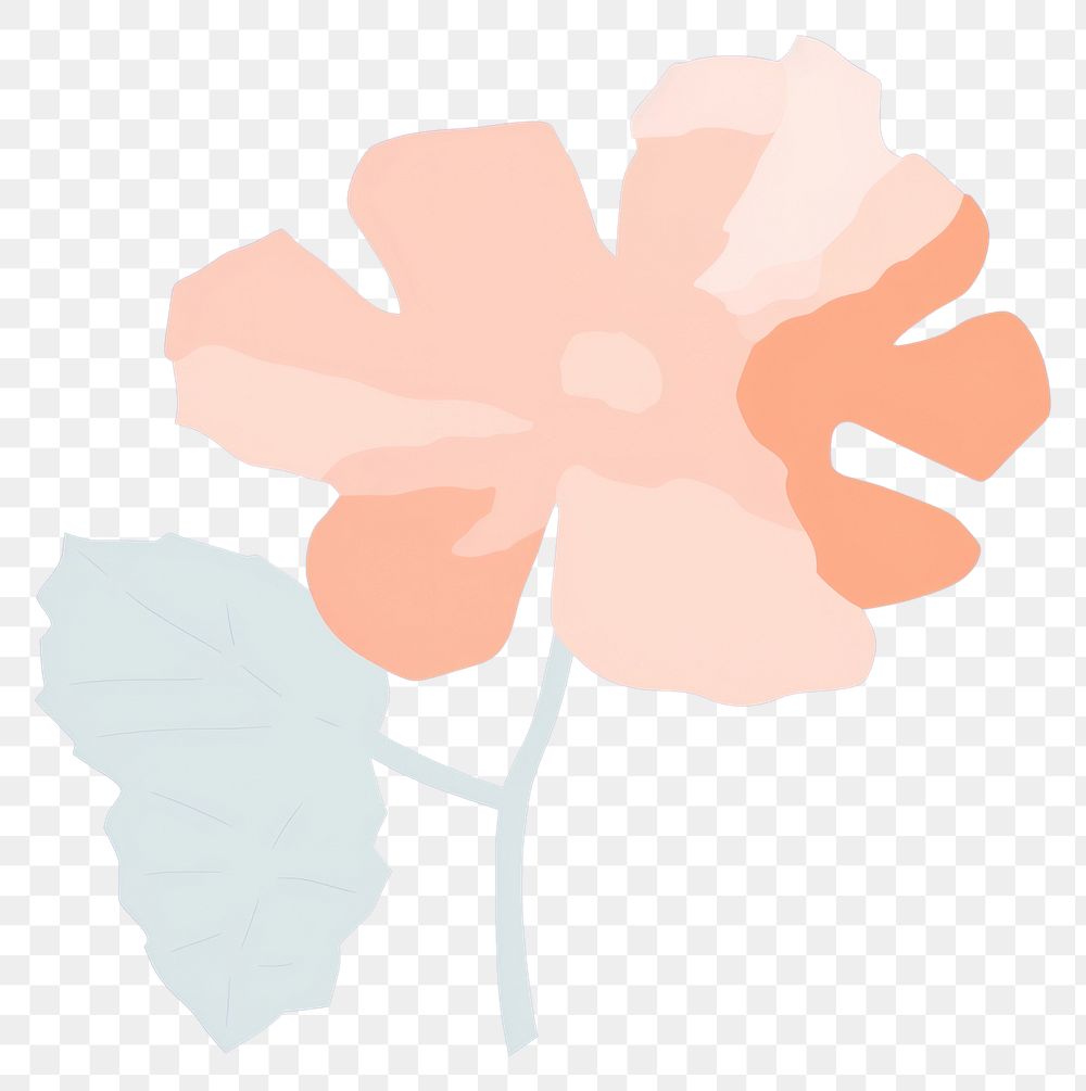 PNG Flower drawing petal plant. AI generated Image by rawpixel.