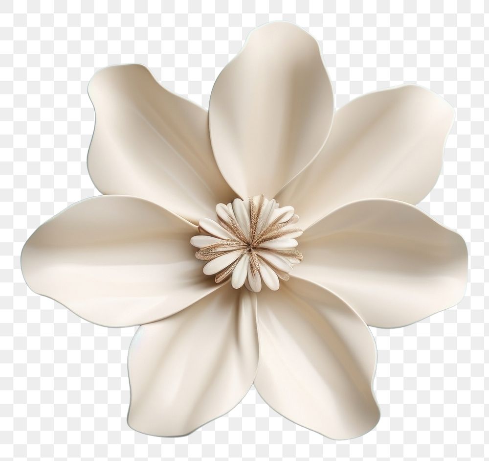 PNG Flower made from ceramic petal plant accessories. AI generated Image by rawpixel.