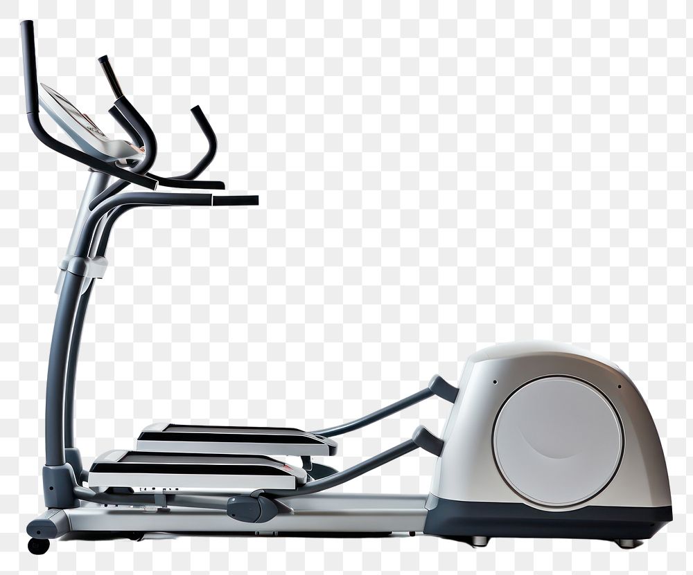 PNG  Cross trainer treadmill machine sports. AI generated Image by rawpixel.