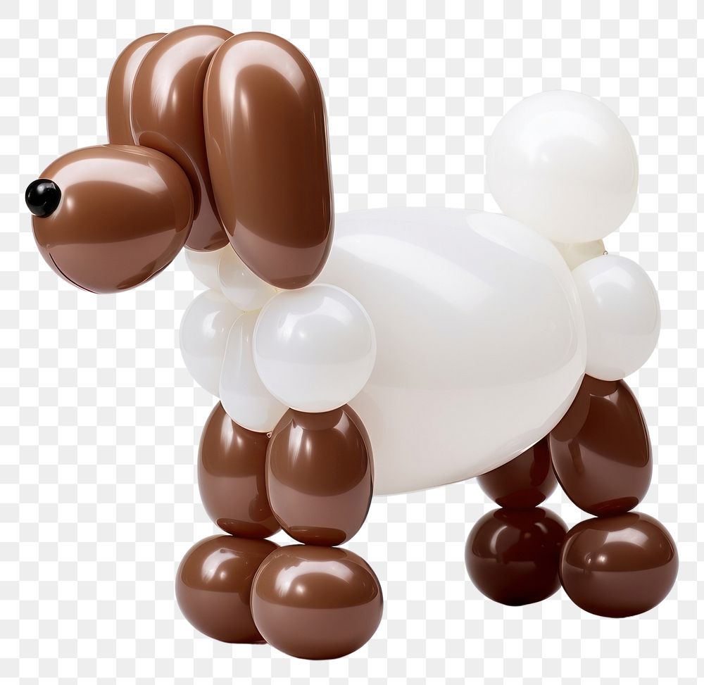 PNG  A dog balloon white cute. AI generated Image by rawpixel.