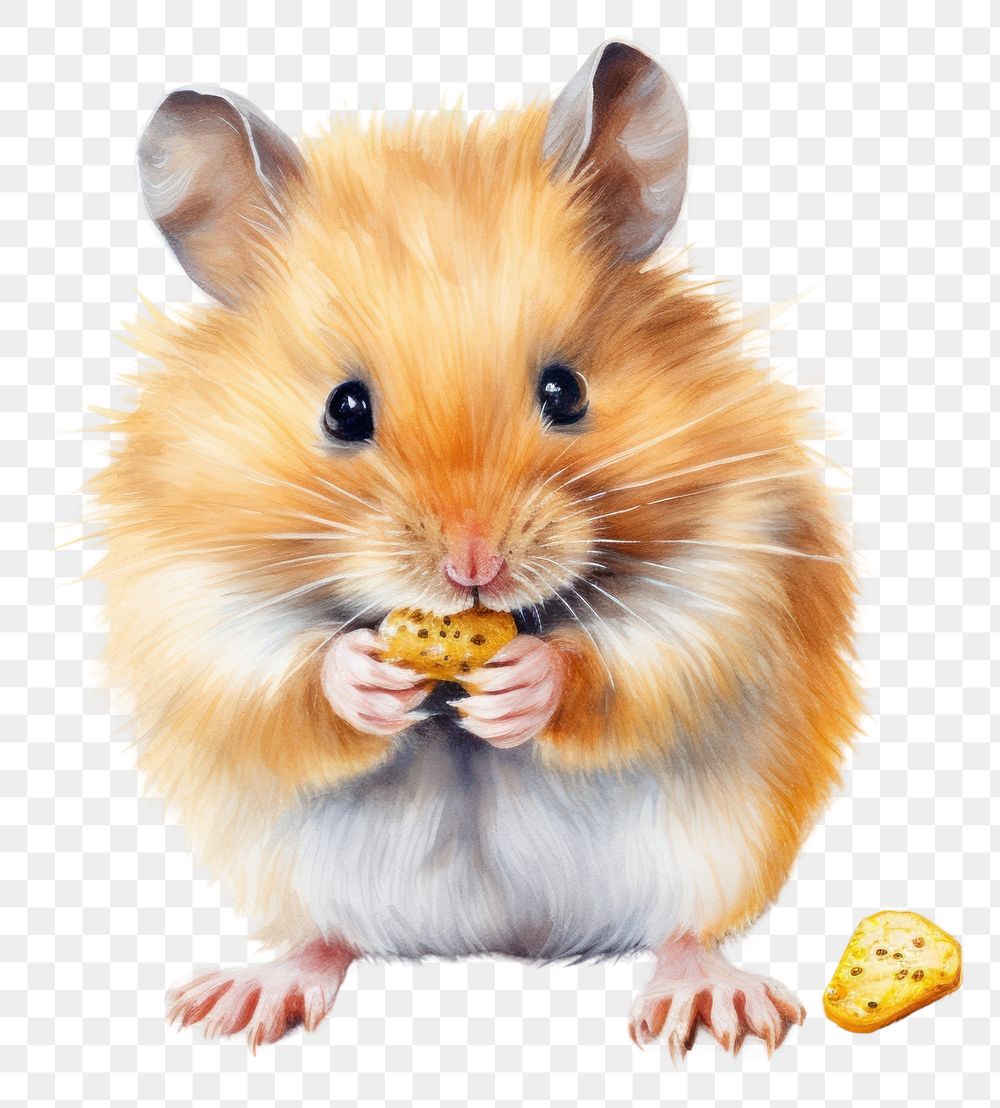 PNG Hamster eats sunflower seeds hamster rodent mammal. 