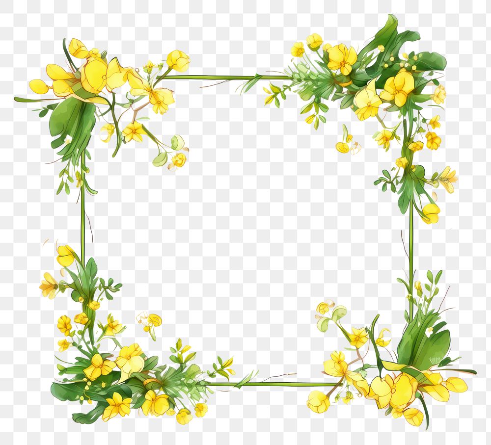 PNG Yellow toadflax flower plant art. AI generated Image by rawpixel.