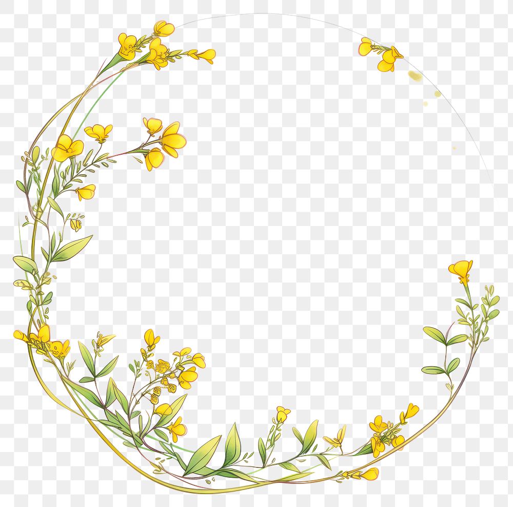 PNG Yellow toadflax flower plant art. AI generated Image by rawpixel.