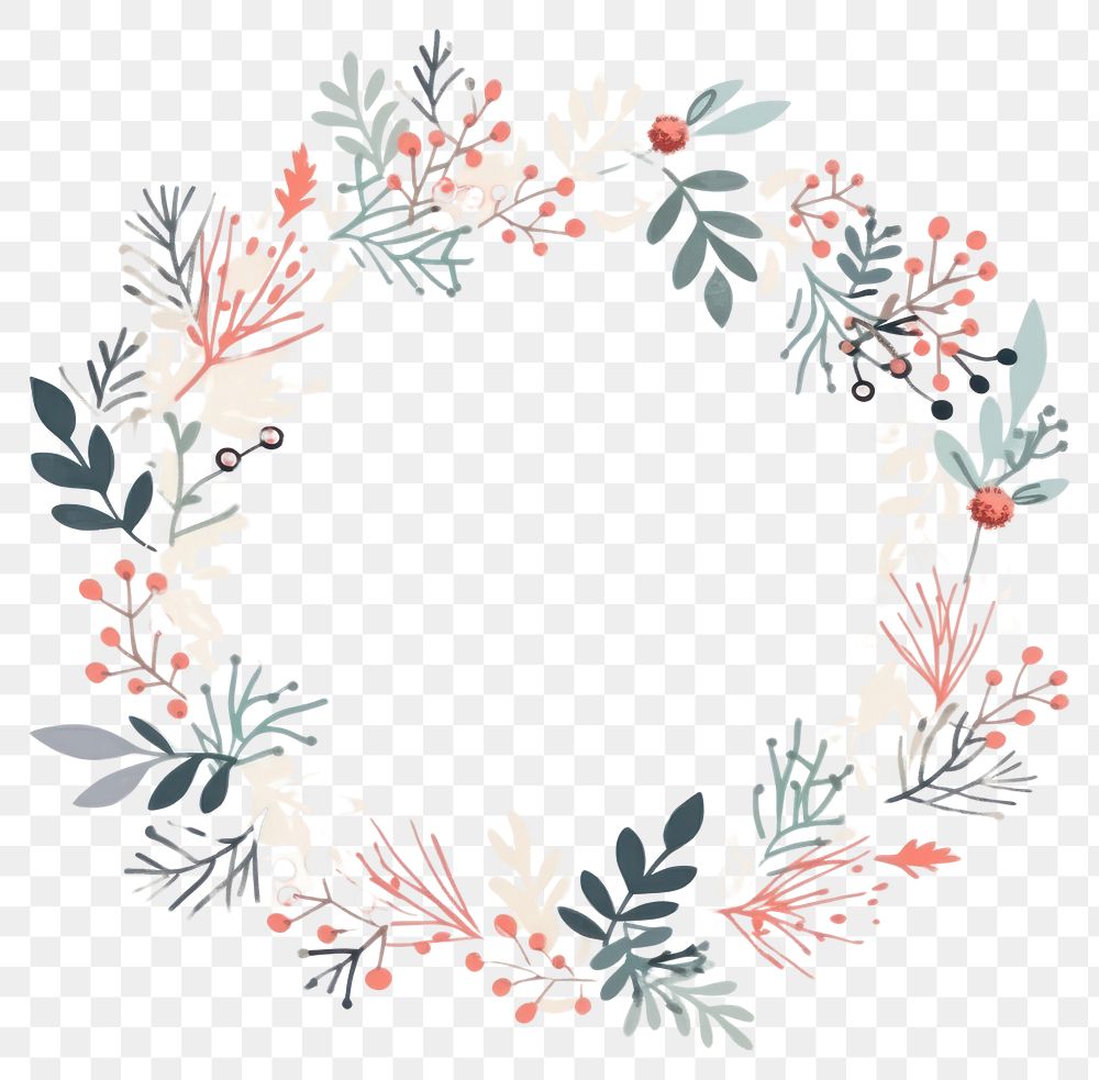 PNG Christmas wreath backgrounds pattern flower. AI generated Image by rawpixel.