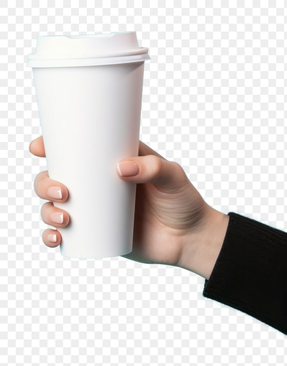 PNG Coffee cup coffee holding hand. AI generated Image by rawpixel.