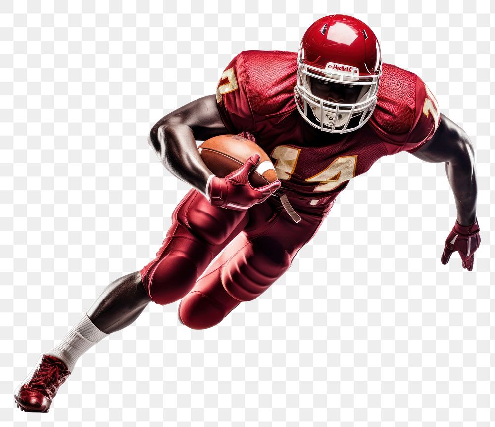 PNG American footballer helmet sports adult. AI generated Image by rawpixel.