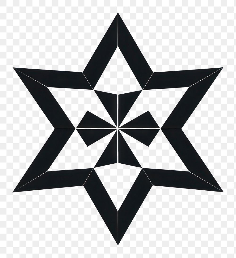 PNG Star symbol shape black. AI generated Image by rawpixel.