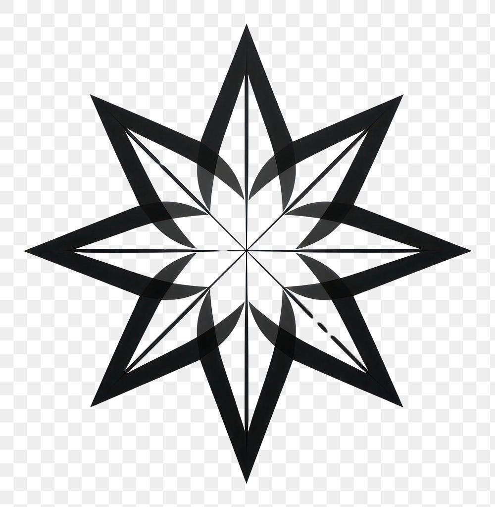 PNG Star symbol shape white. AI generated Image by rawpixel.