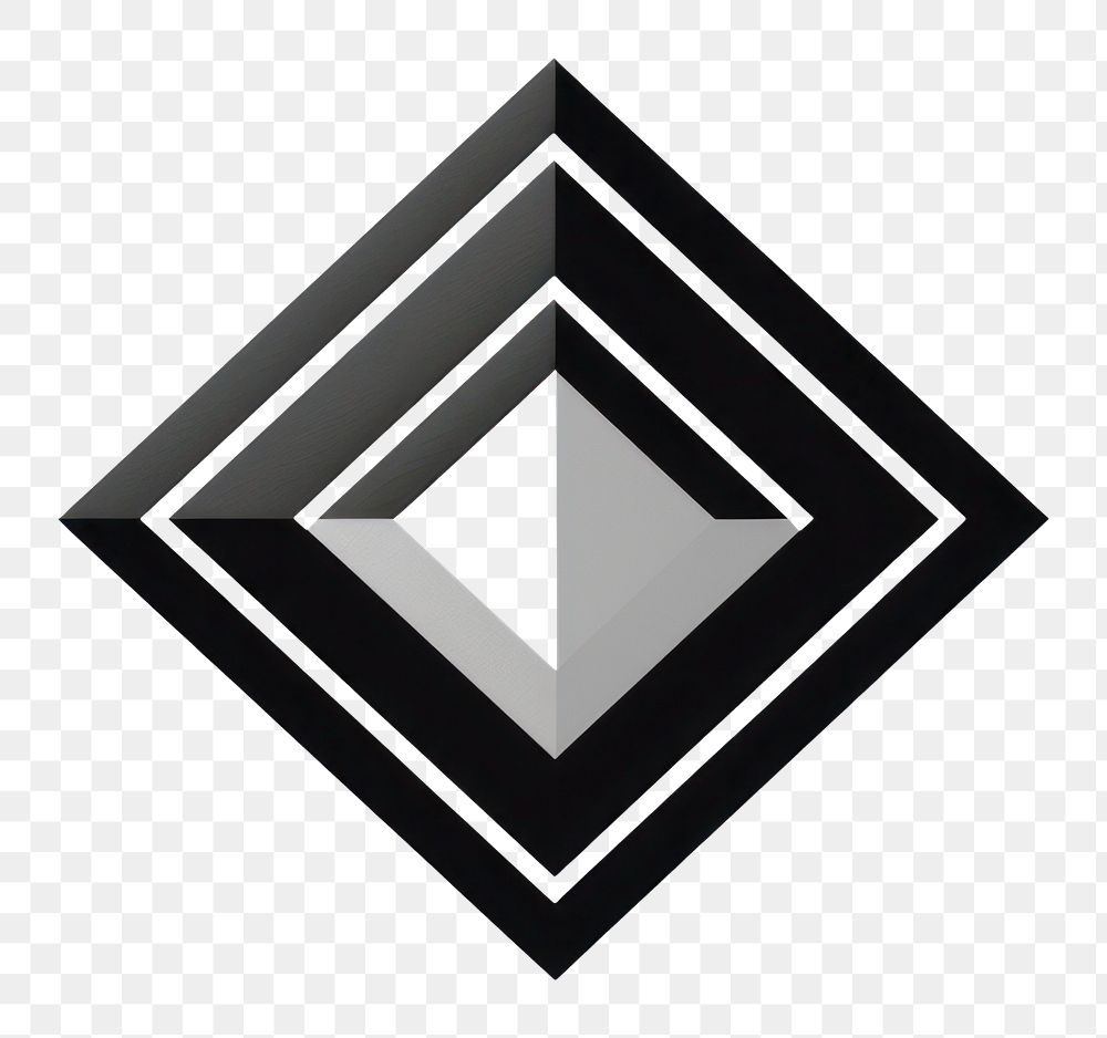 PNG Pentagon shape black logo. AI generated Image by rawpixel.