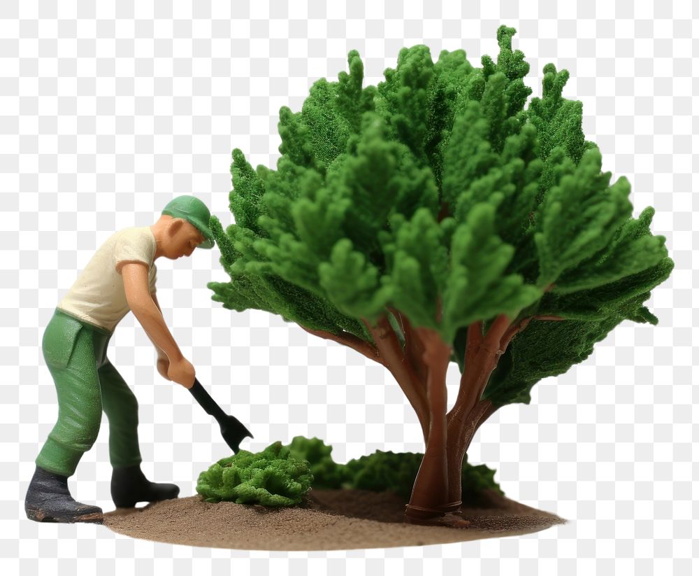 PNG Man planting tree gardening cleaning green. AI generated Image by rawpixel.