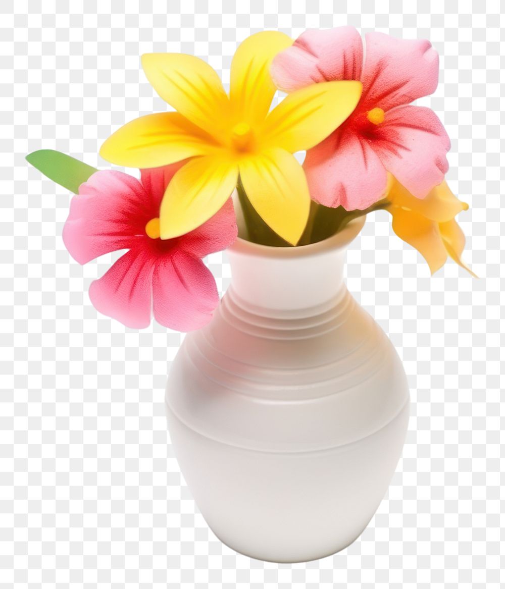 PNG Flower vase petal plant white background. AI generated Image by rawpixel.
