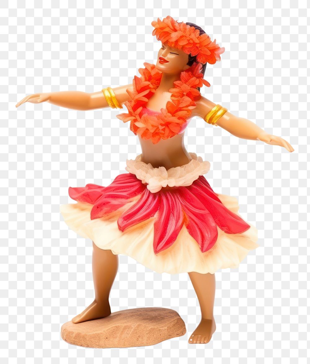 PNG Hawaii traditional dance figurine dancing hula. AI generated Image by rawpixel.