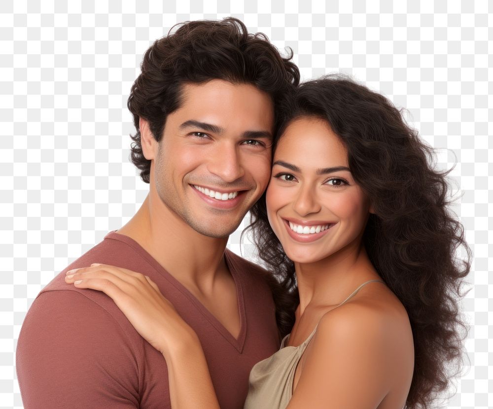 PNG Hispanic couple portrait laughing smile. AI generated Image by rawpixel.