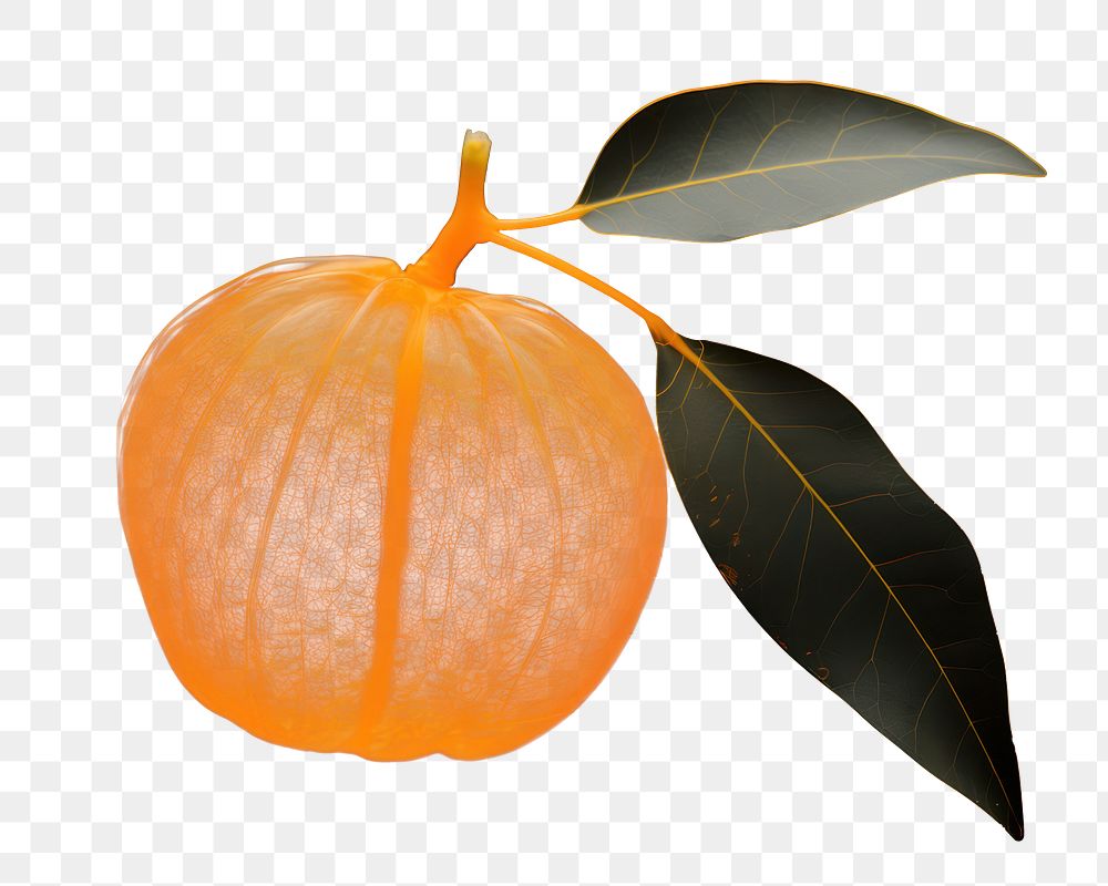 PNG Orange fruit vegetable pumpkin nature. AI generated Image by rawpixel.