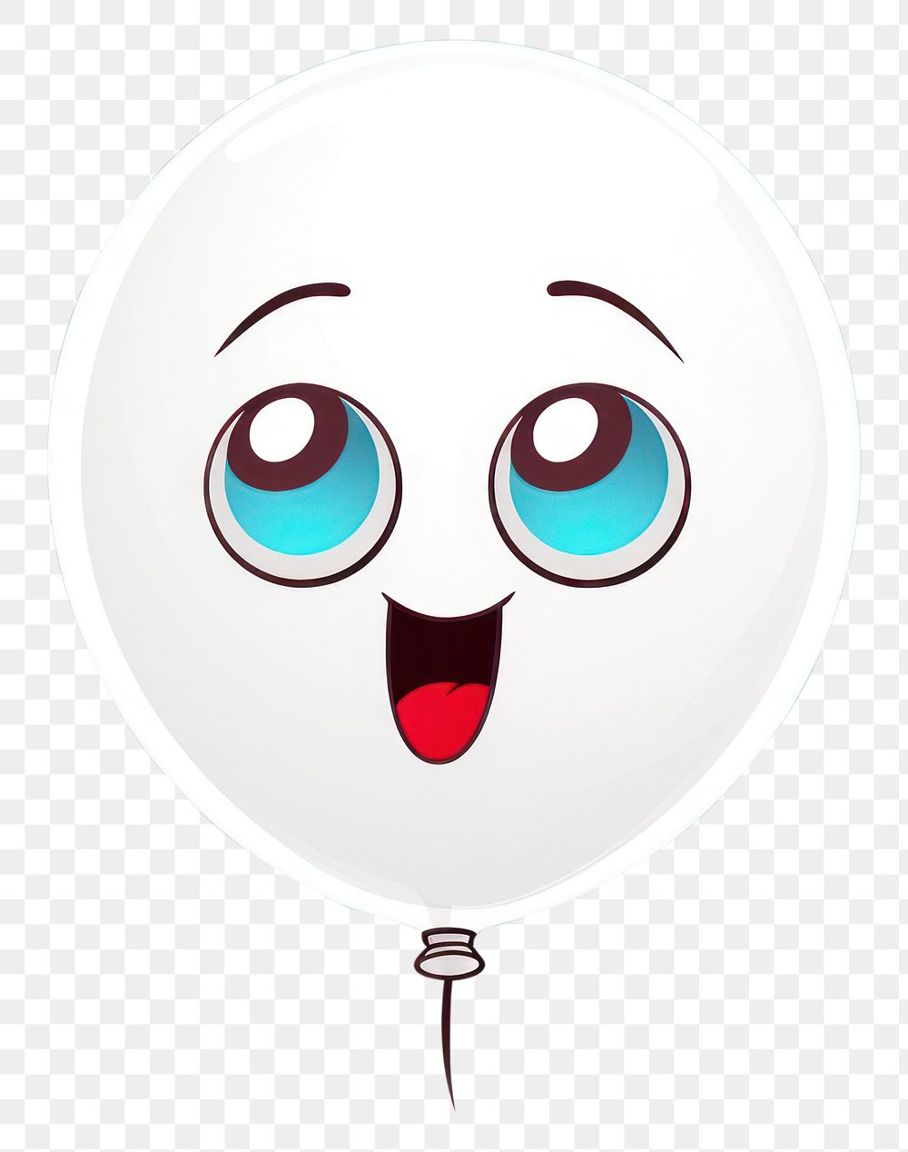 PNG Balloon anthropomorphic representation celebration. AI generated Image by rawpixel.