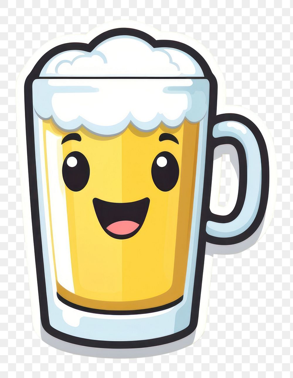 PNG Beer glass drink refreshment happiness. AI generated Image by rawpixel.