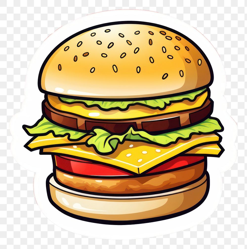 PNG Burger food hamburger condiment. AI generated Image by rawpixel.