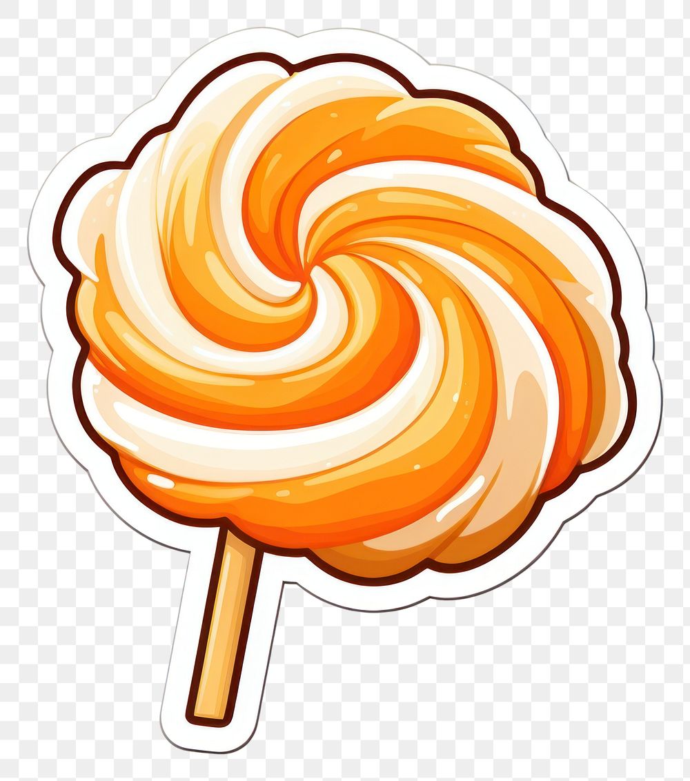 PNG Caramel candy lollipop food confectionery. AI generated Image by rawpixel.