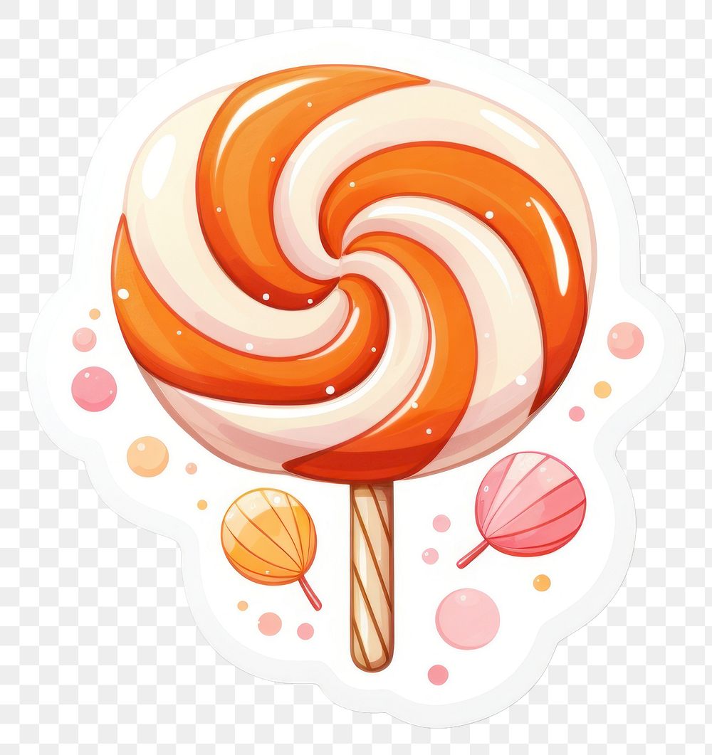 PNG Caramel candy lollipop food confectionery. AI generated Image by rawpixel.