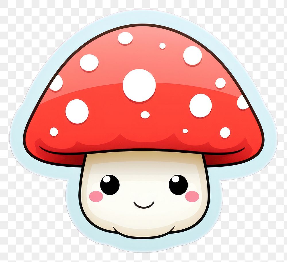 PNG Colorful mushroom cute representation vegetable. AI generated Image by rawpixel.