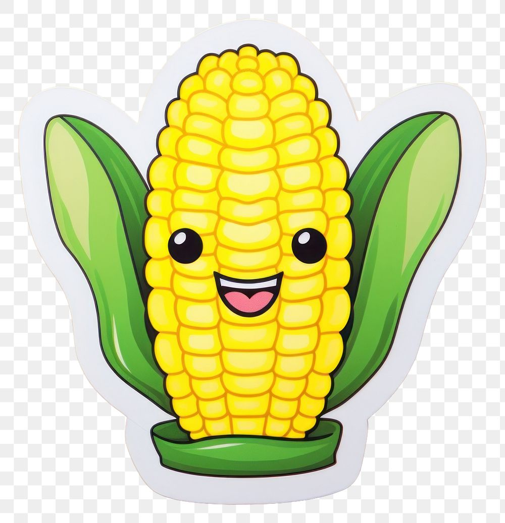 PNG Corn on the cob plant food anthropomorphic. AI generated Image by rawpixel.