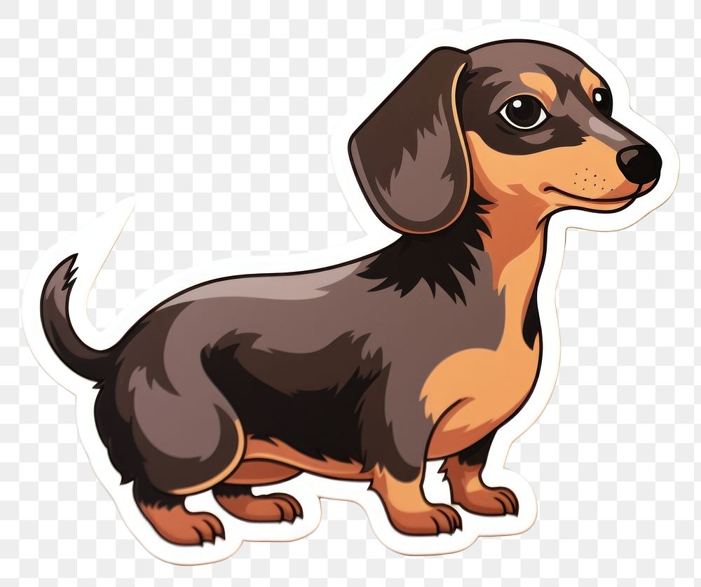 PNG Dachshound dog animal mammal puppy. AI generated Image by rawpixel.