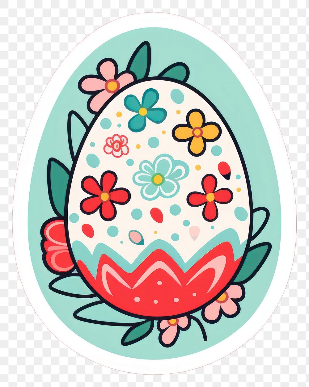 PNG Easter egg representation celebration creativity. AI generated Image by rawpixel.