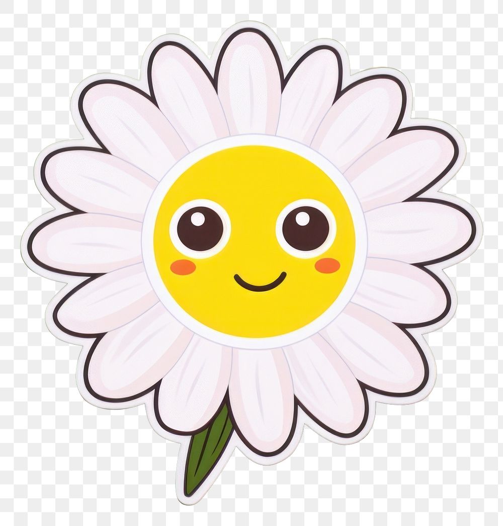 PNG Flower daisy plant anthropomorphic. AI generated Image by rawpixel.