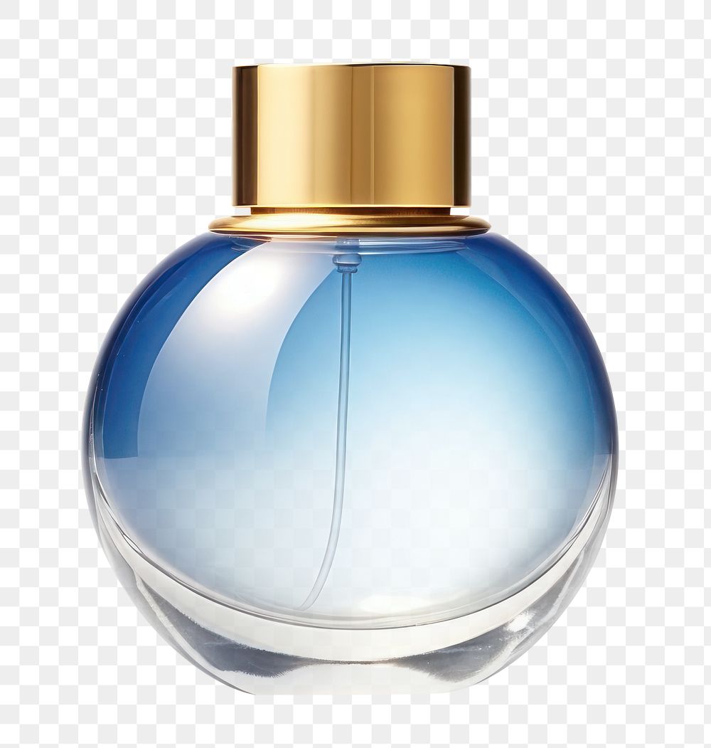 PNG Perfume bottle cosmetics blue. AI generated Image by rawpixel.