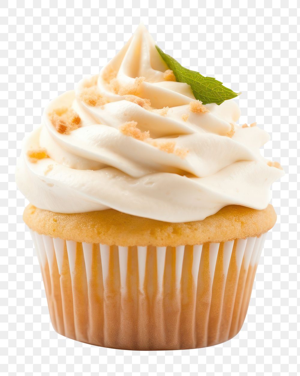 PNG Cupcake dessert cream icing. AI generated Image by rawpixel.