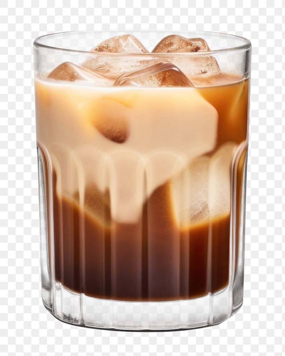 PNG Iced cafe latte coffee drink glass. AI generated Image by rawpixel.