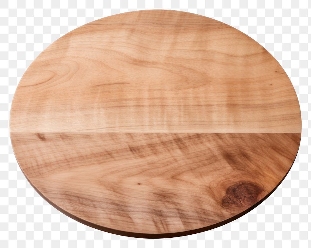 PNG Round Cutting board wood furniture table. AI generated Image by rawpixel.