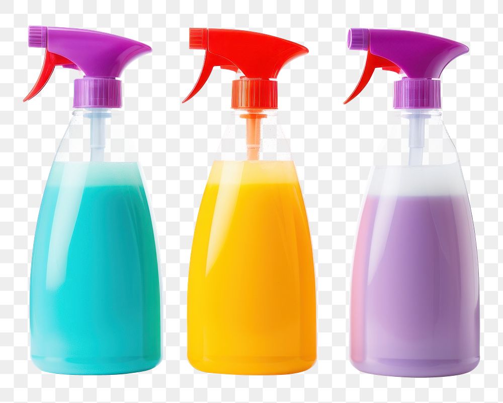 PNG Cleaning detergent bottles plastic white background container. AI generated Image by rawpixel.