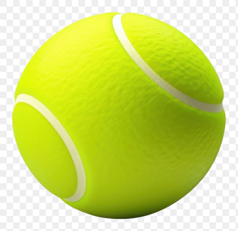 PNG  Tennis ball sports white background competition. AI generated Image by rawpixel.