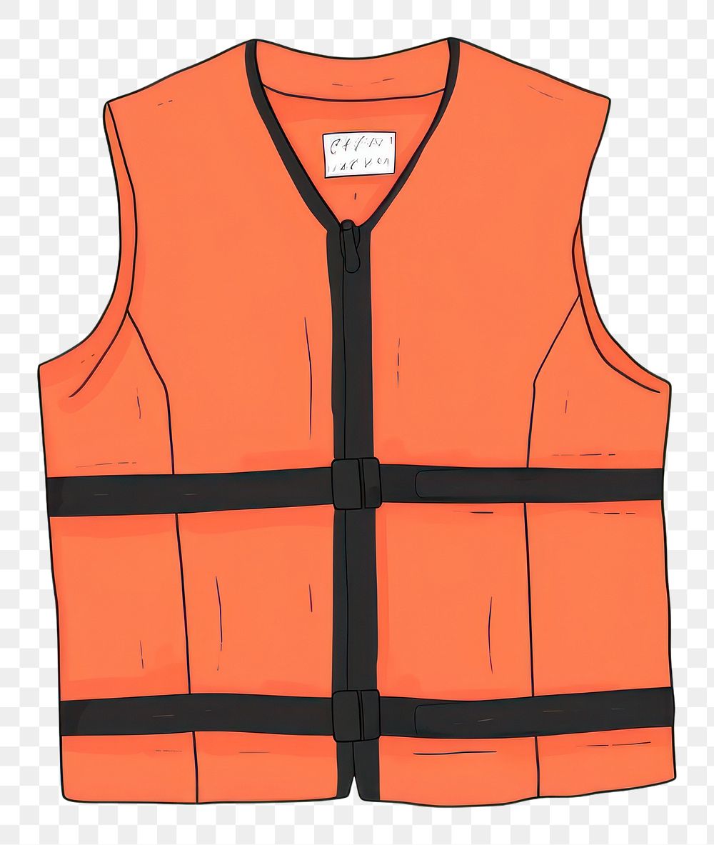 PNG  Lifejacket protection outerwear security. AI generated Image by rawpixel.