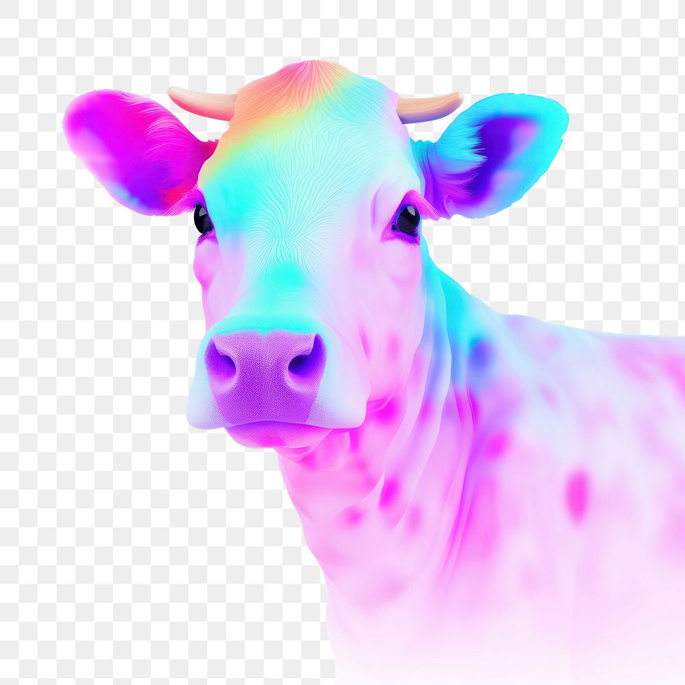 PNG Cow livestock mammal animal. AI generated Image by rawpixel.