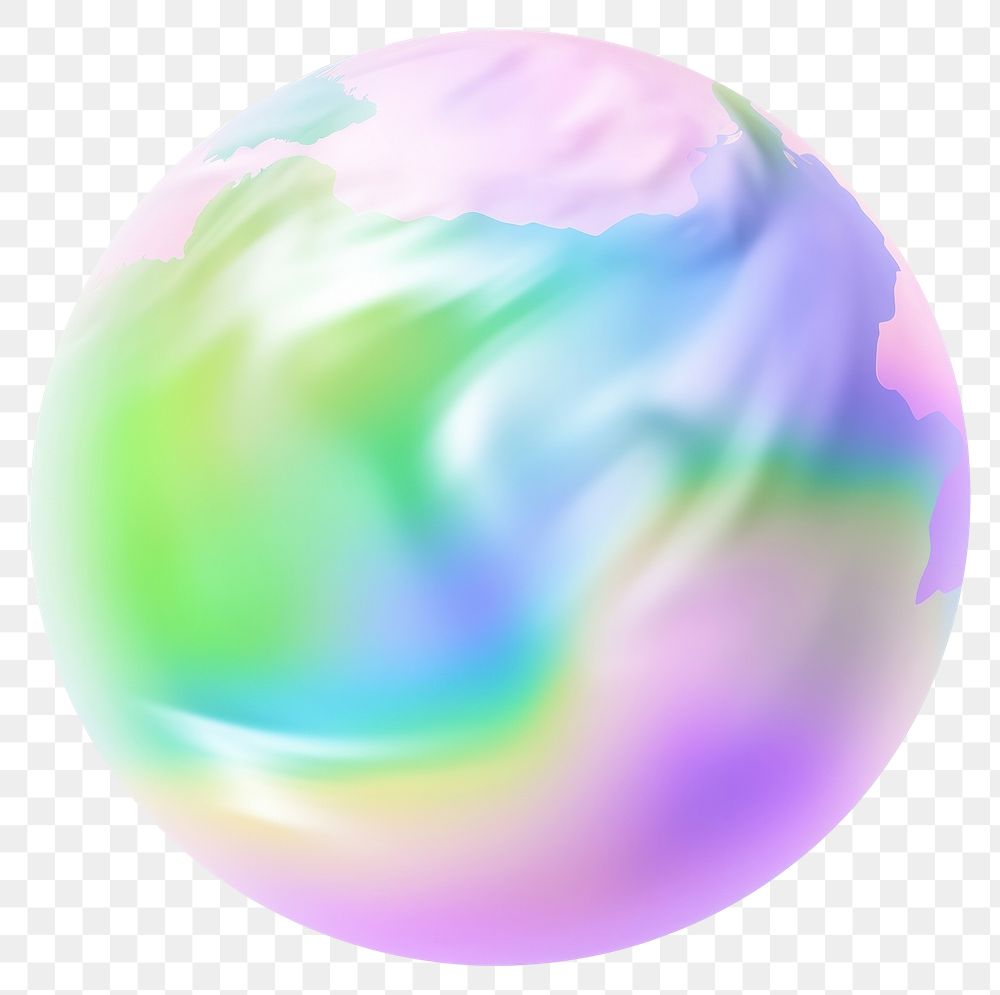 PNG Earth abstract rainbow sphere. AI generated Image by rawpixel.