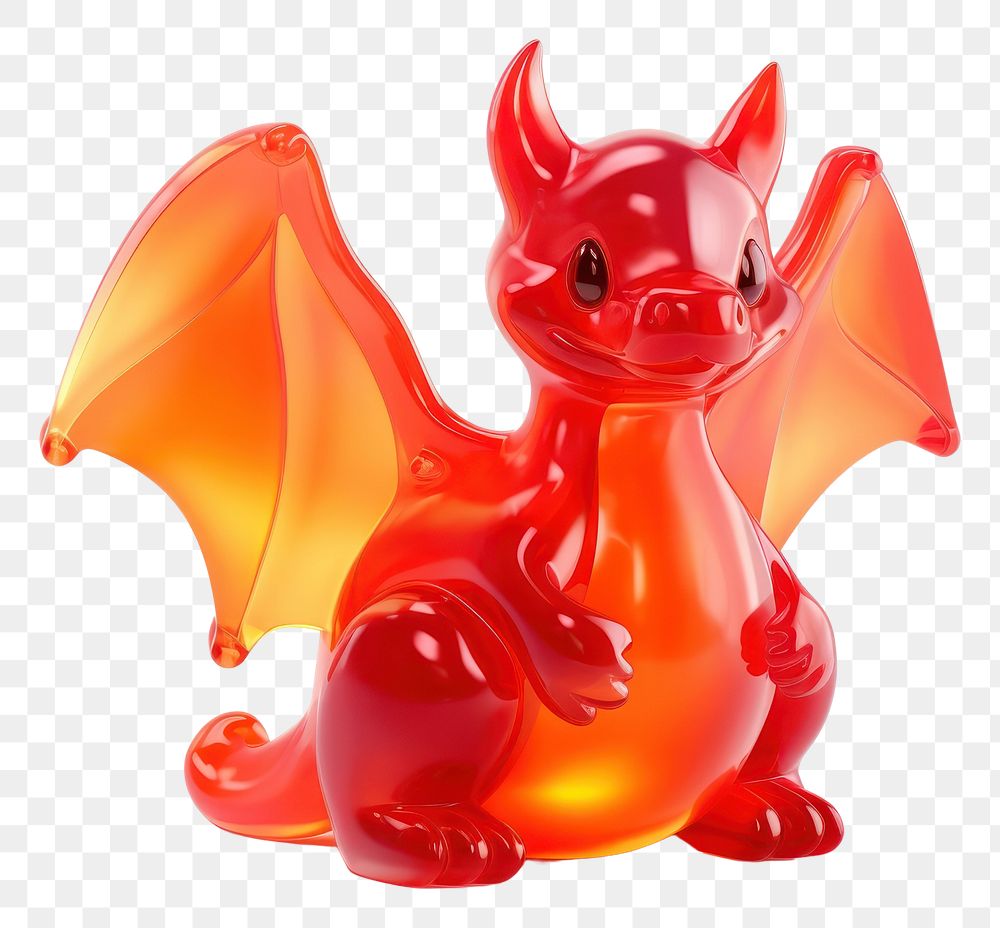 PNG Dragon figurine sweets white background. AI generated Image by rawpixel.