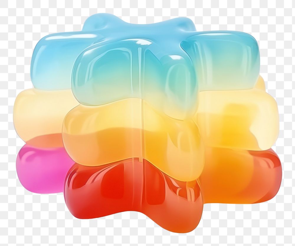 PNG Rainbow confectionery sweets shape. AI generated Image by rawpixel.