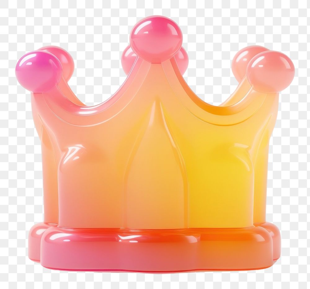 PNG Crown white background royalty plastic. AI generated Image by rawpixel.