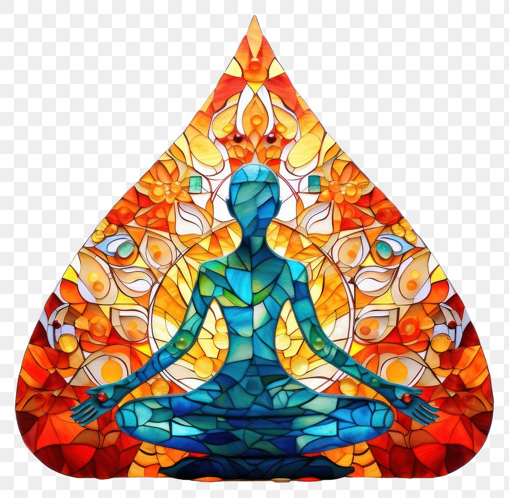 PNG Yoga art spirituality white background. AI generated Image by rawpixel.